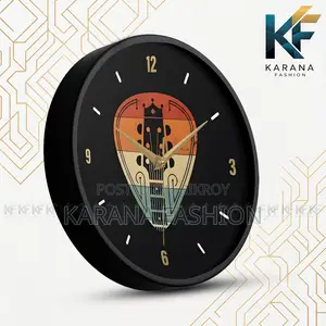 কারানা ফ্যাশন (KW04) ১২-ইঞ্চি ভিন্টেজ গিটার পিক ওয়াল ক্লক