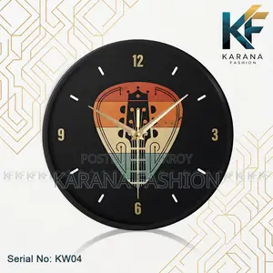 Karana Fashion (KW04) 12-Inch Vintage Guitar Pick Wall Clock
