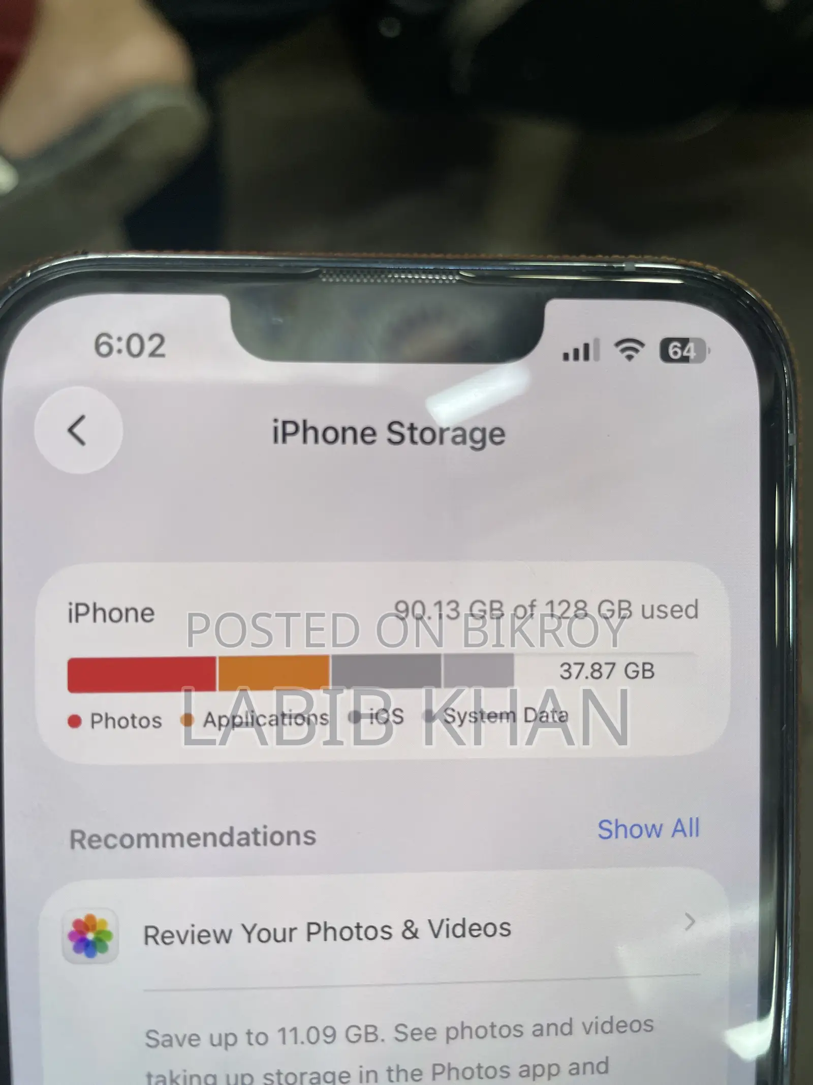 অ্যাপল আইফোন ১৩ প্রো ১২৮ জিবি ব্লু