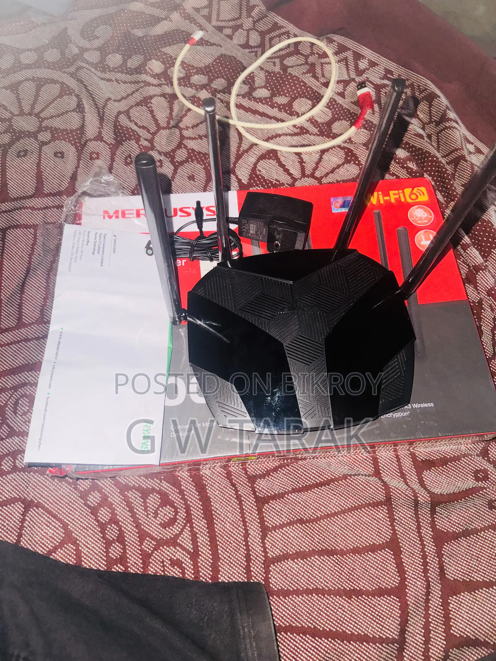 Mercusys MR80X AX3000 WiFi 6 Router - Like New Used for Two Months