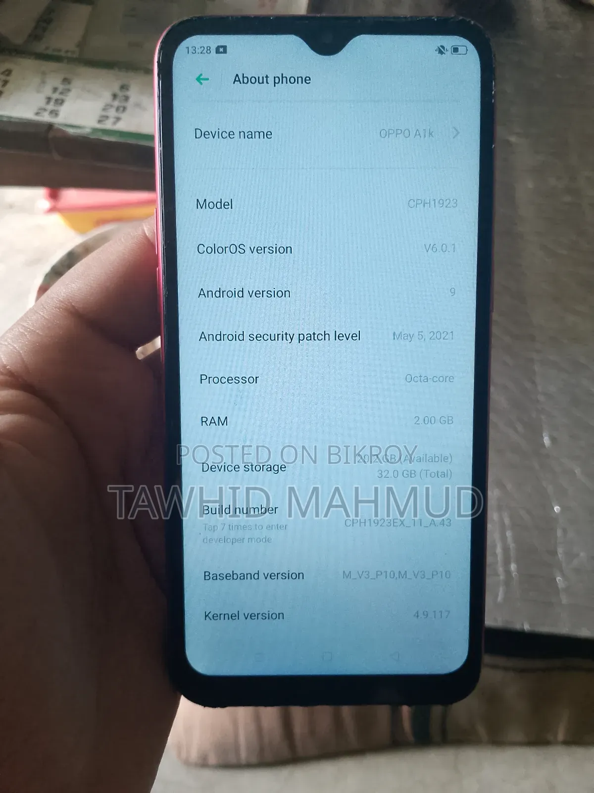 Oppo A1k 32 GB Red