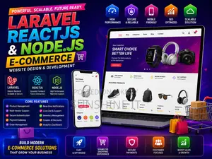 Laravel ReactJS Node.js E-Commerce Website Design Development