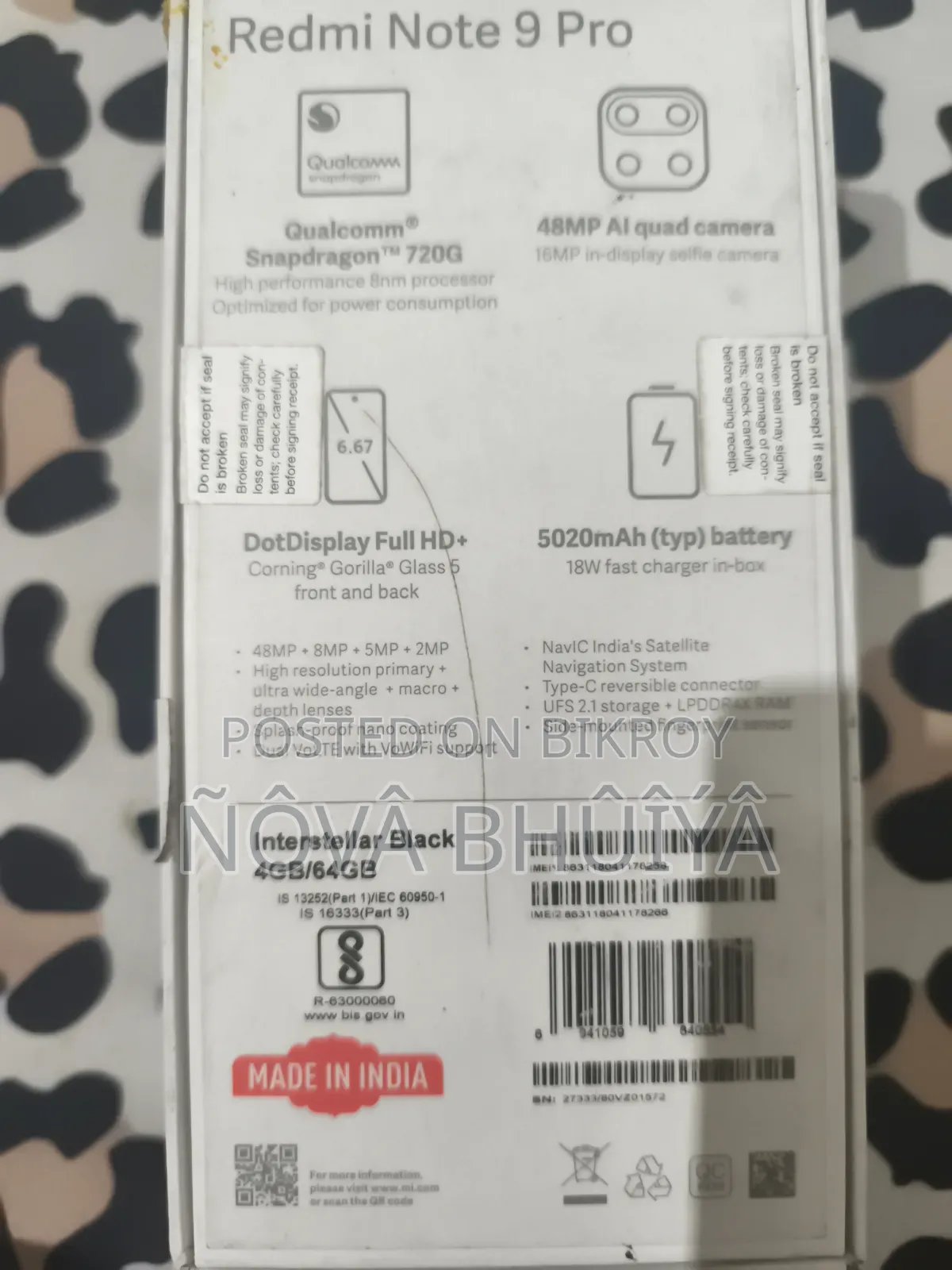 Xiaomi Redmi Note 9 Pro 64 GB Blue