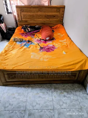 Double Size Wood Bed 5x7 Feet.