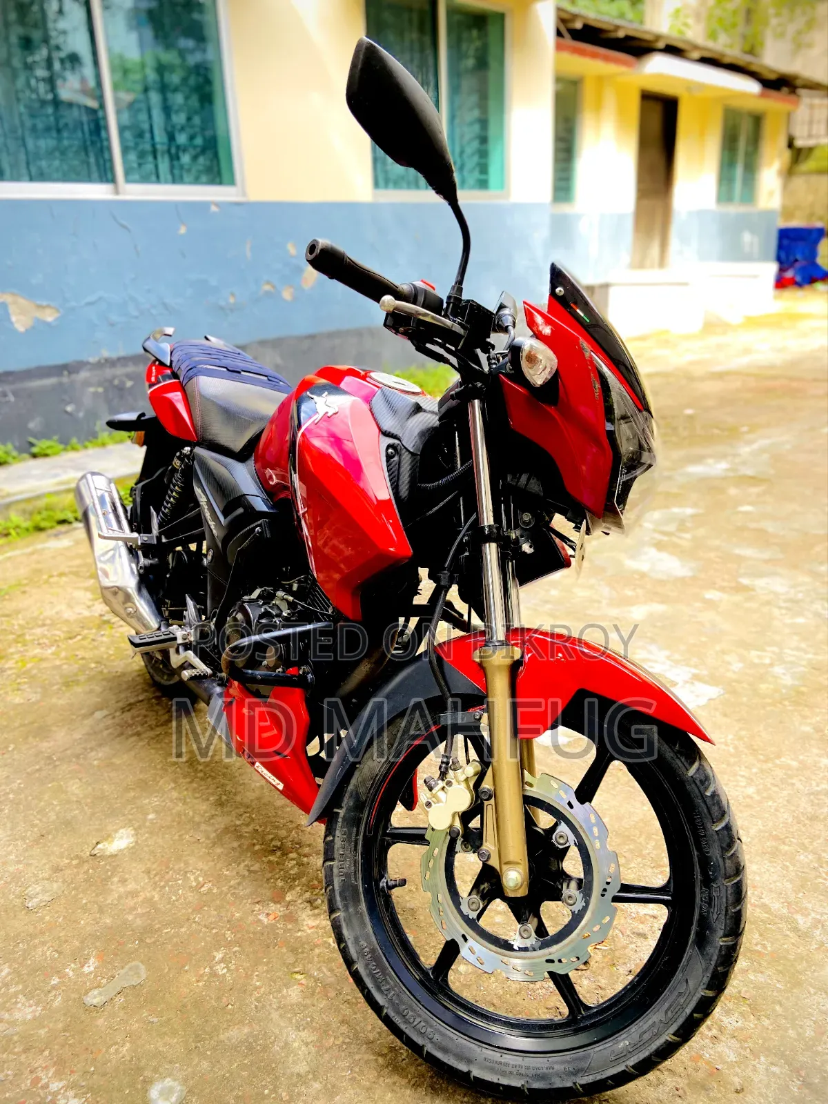 টিভিএস আপাচে আরটিআর ১৬০ টুভি রিফ্রেশ এক্স-কানেক্ট ২০২২ লাল