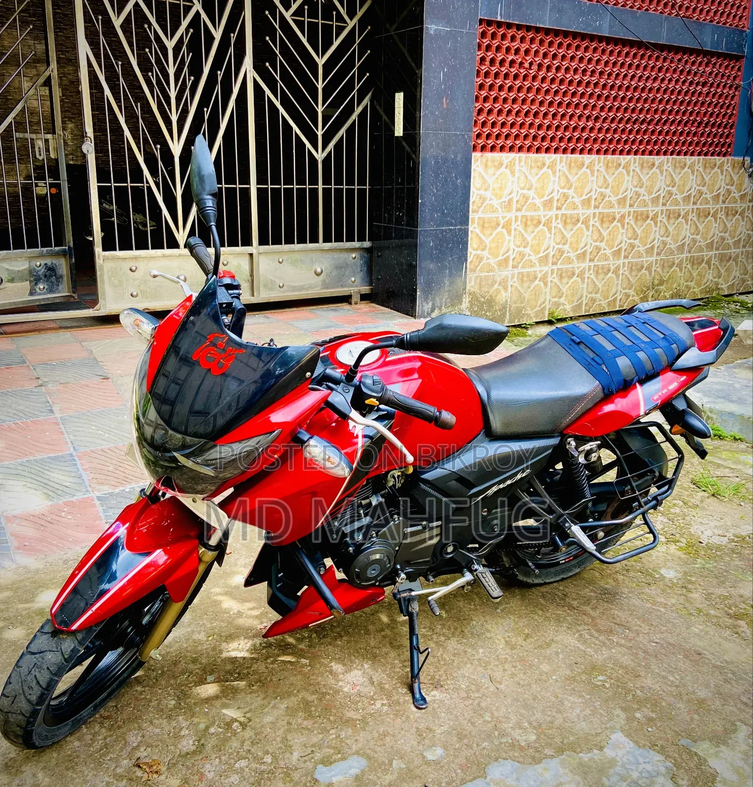 টিভিএস আপাচে আরটিআর ১৬০ টুভি রিফ্রেশ এক্স-কানেক্ট ২০২২ লাল