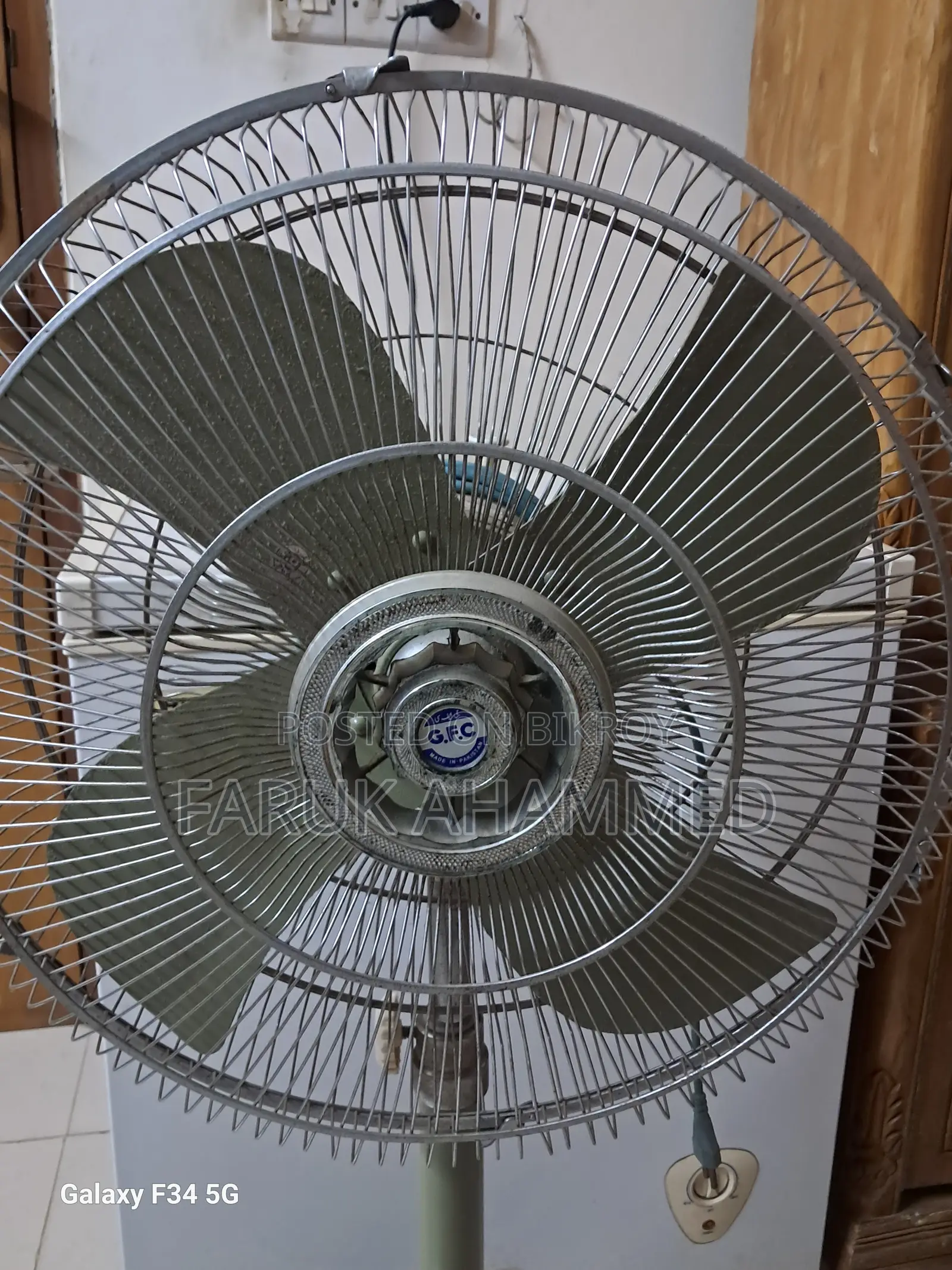 GFC Standard Pedestal Fan 18 Inch