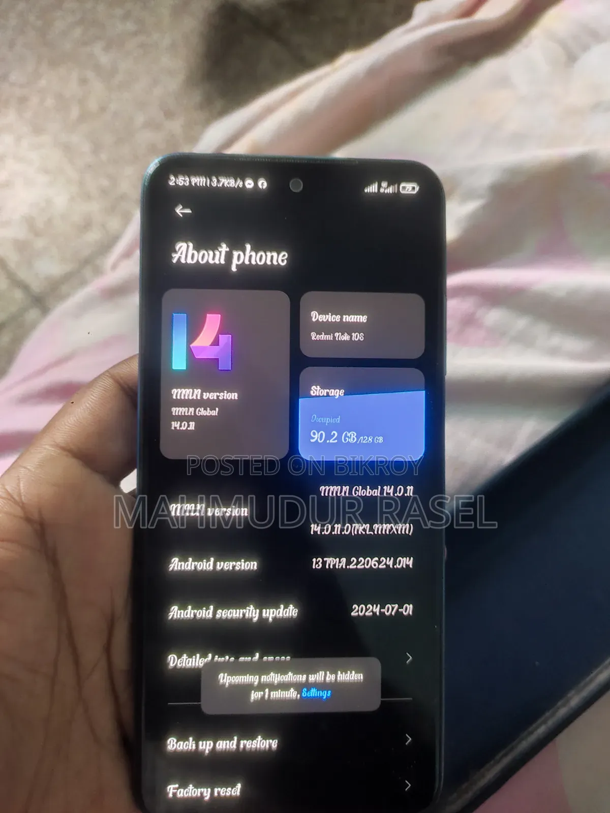 Xiaomi Redmi Note 10S 128 GB Blue