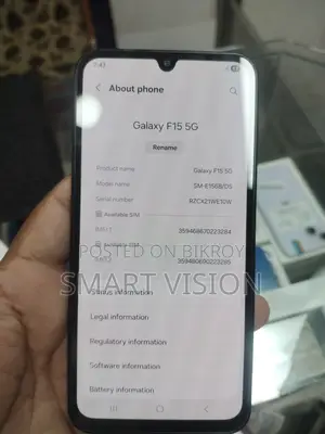 স্যামসাং গ্যালাক্সি এফ১৫ ১২৮ জিবি ব্ল্যাক