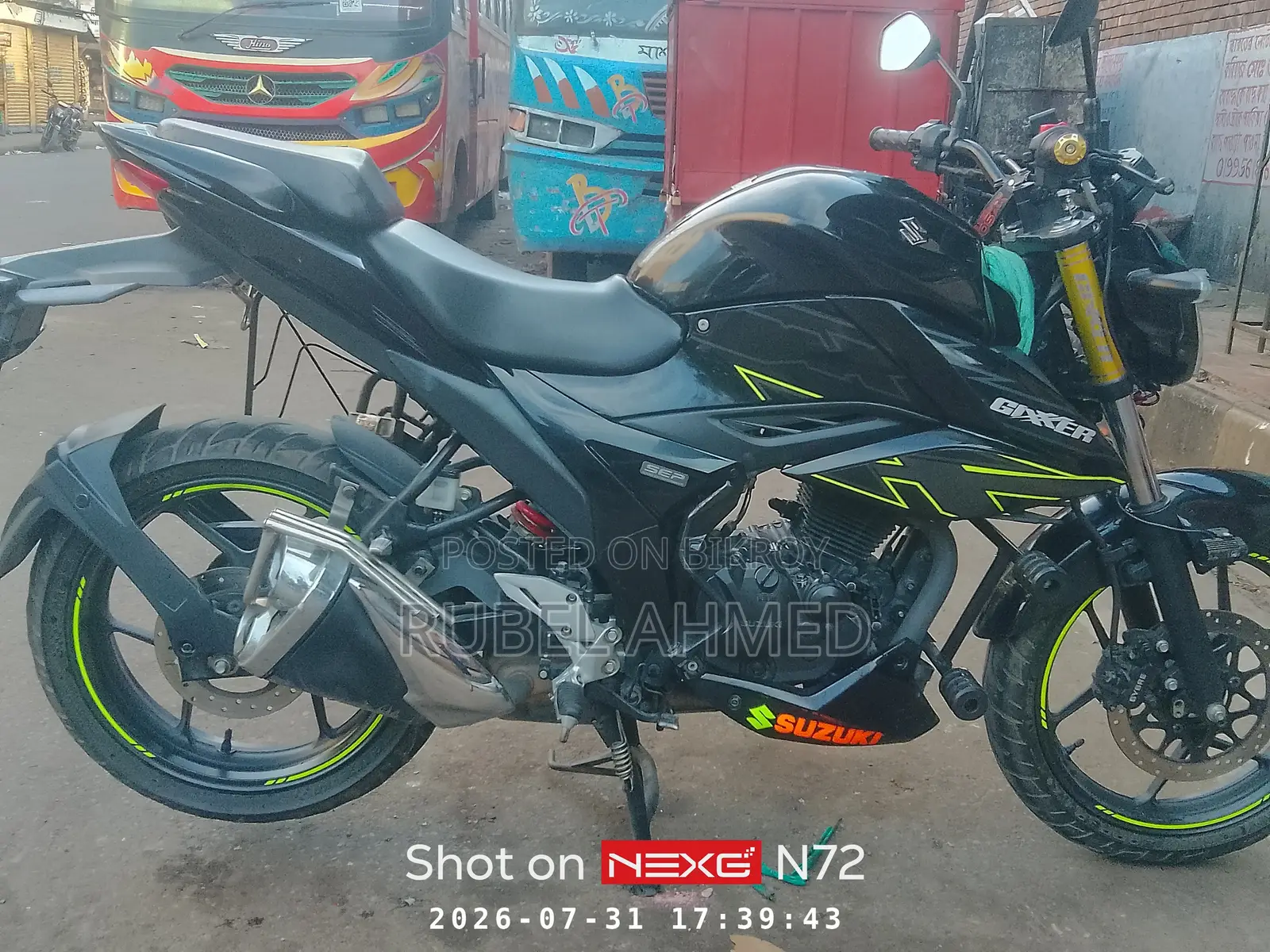 New Suzuki Gixxer 2024 Black
