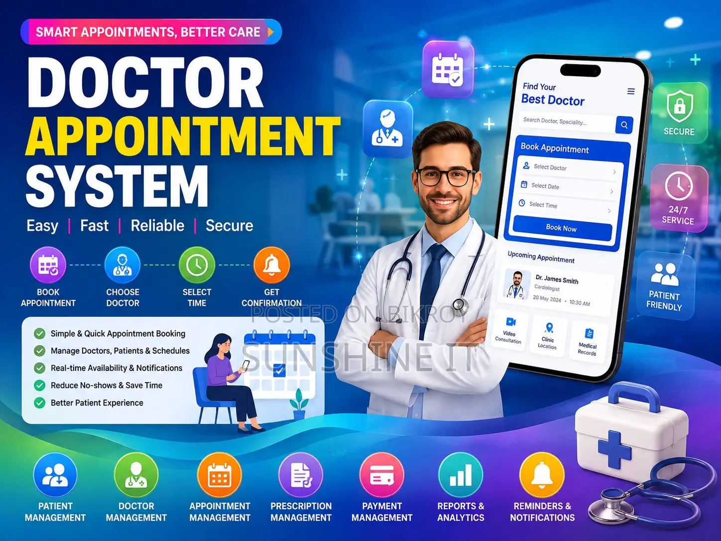 Doctor Appointment System Website Software Development