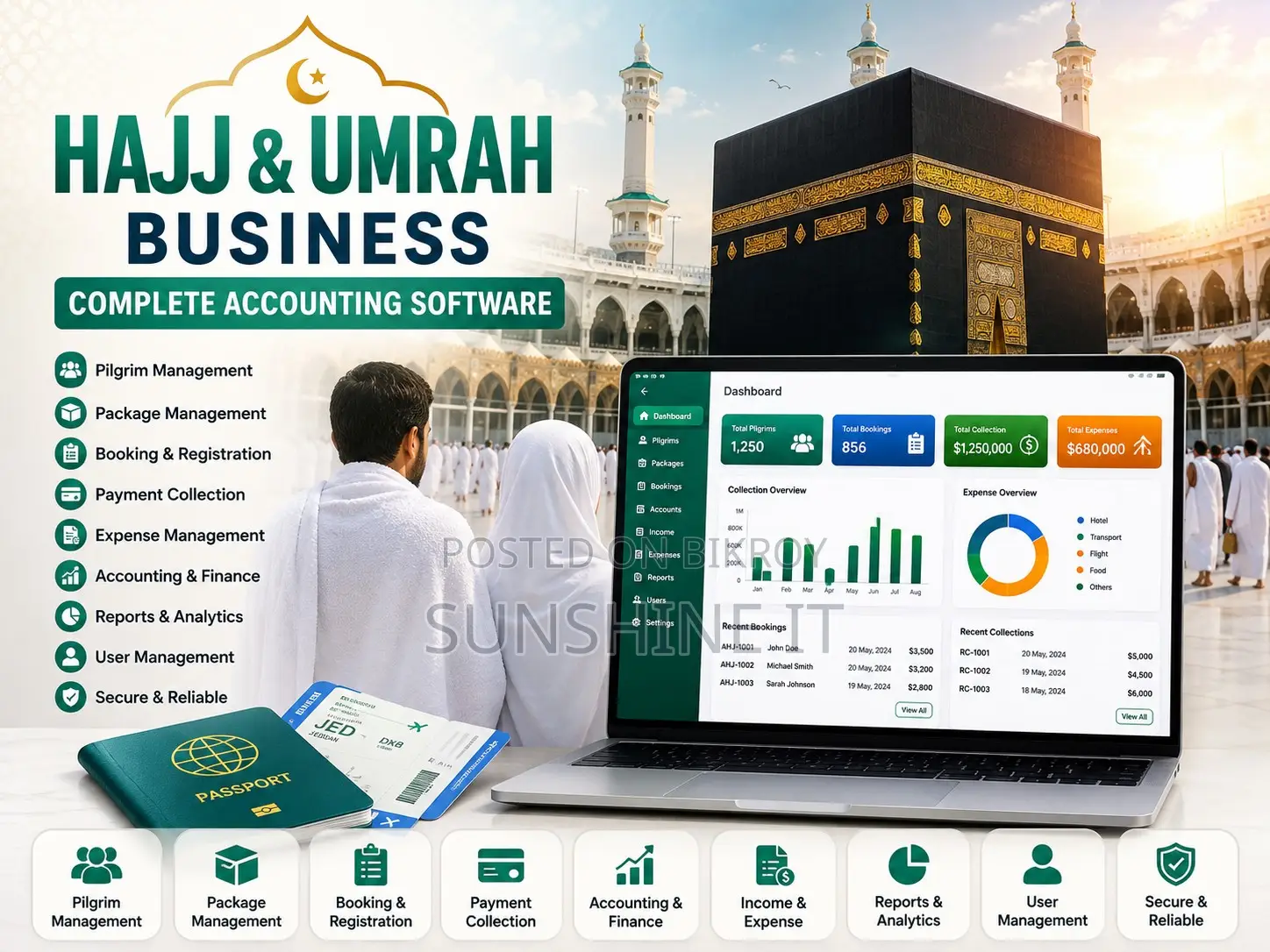 Hajj Umrah Business Complete Accounting Software