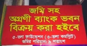 তিনতলা ভবন বিক্রয় করা হইবে