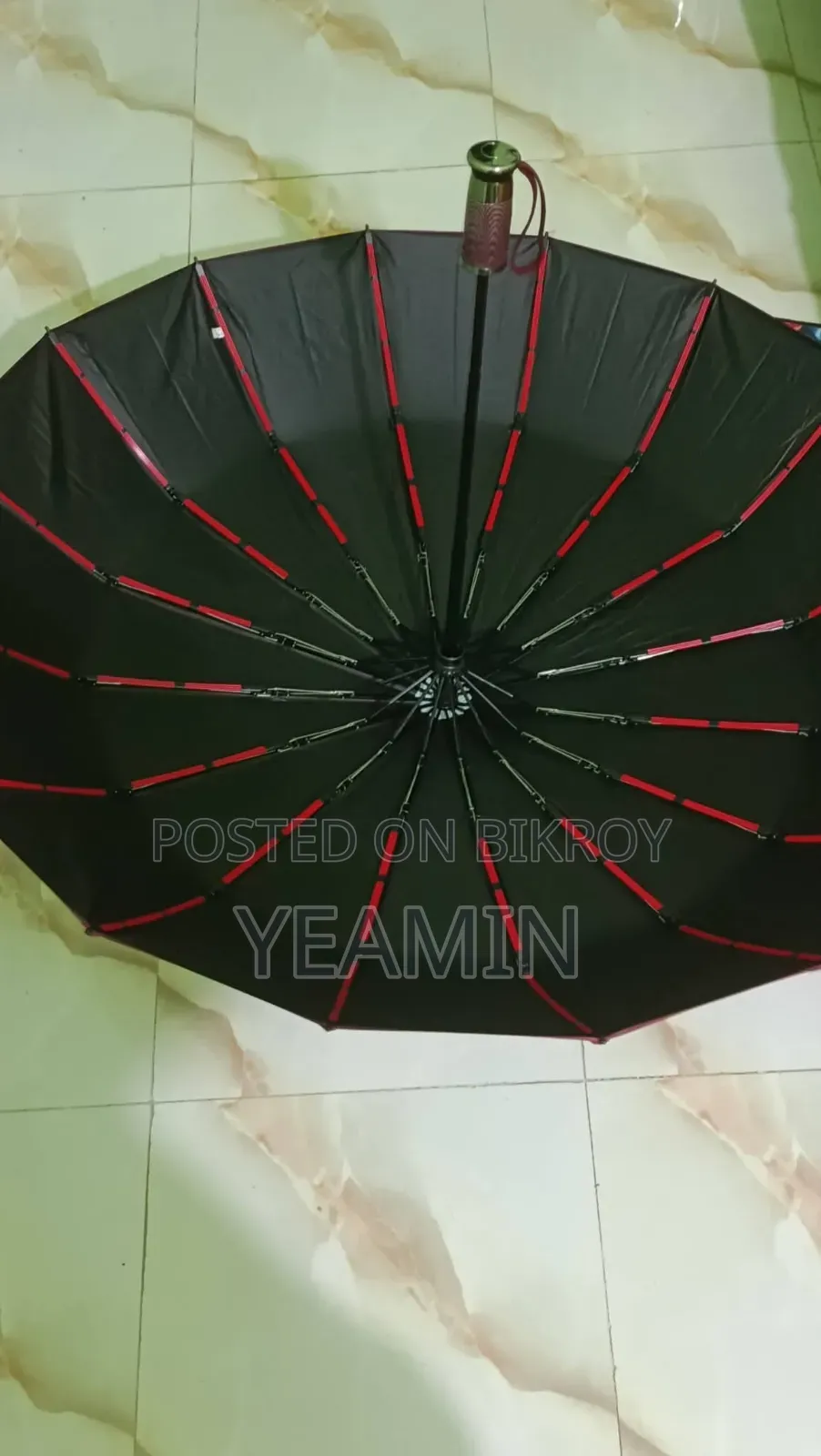 16-rib BMW Premium Umbrella. Auto on-off, completely Windproof