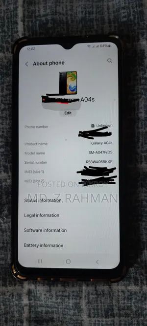 Samsung Galaxy A04s 64 GB Black