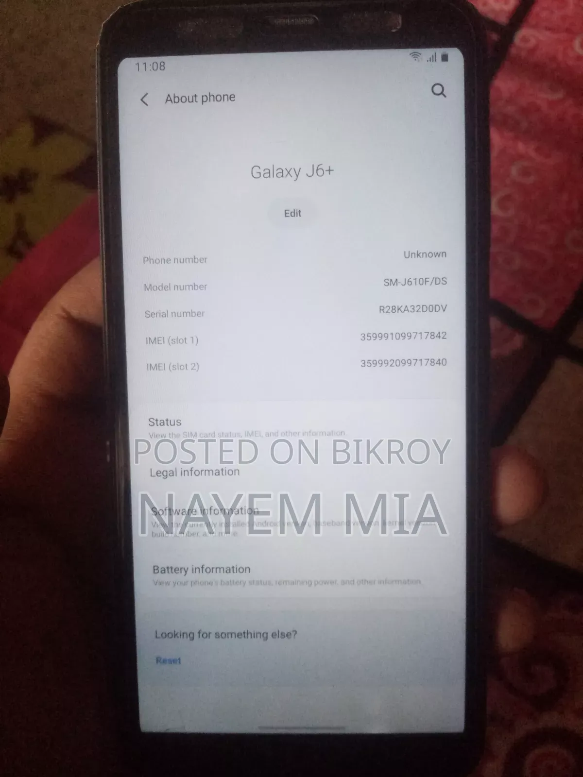 Samsung Galaxy J6 Plus 64 GB Blue