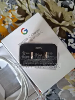 Google Pixel 8 Used 30 Watt Charger and Data Cable