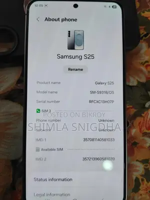Samsung Galaxy S25 256 GB Pink