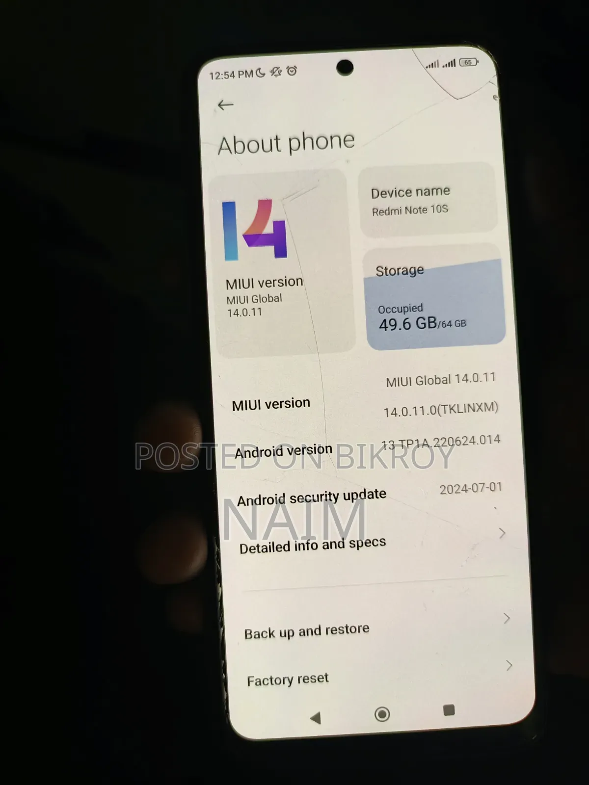 Xiaomi Redmi Note 10S 64 GB White