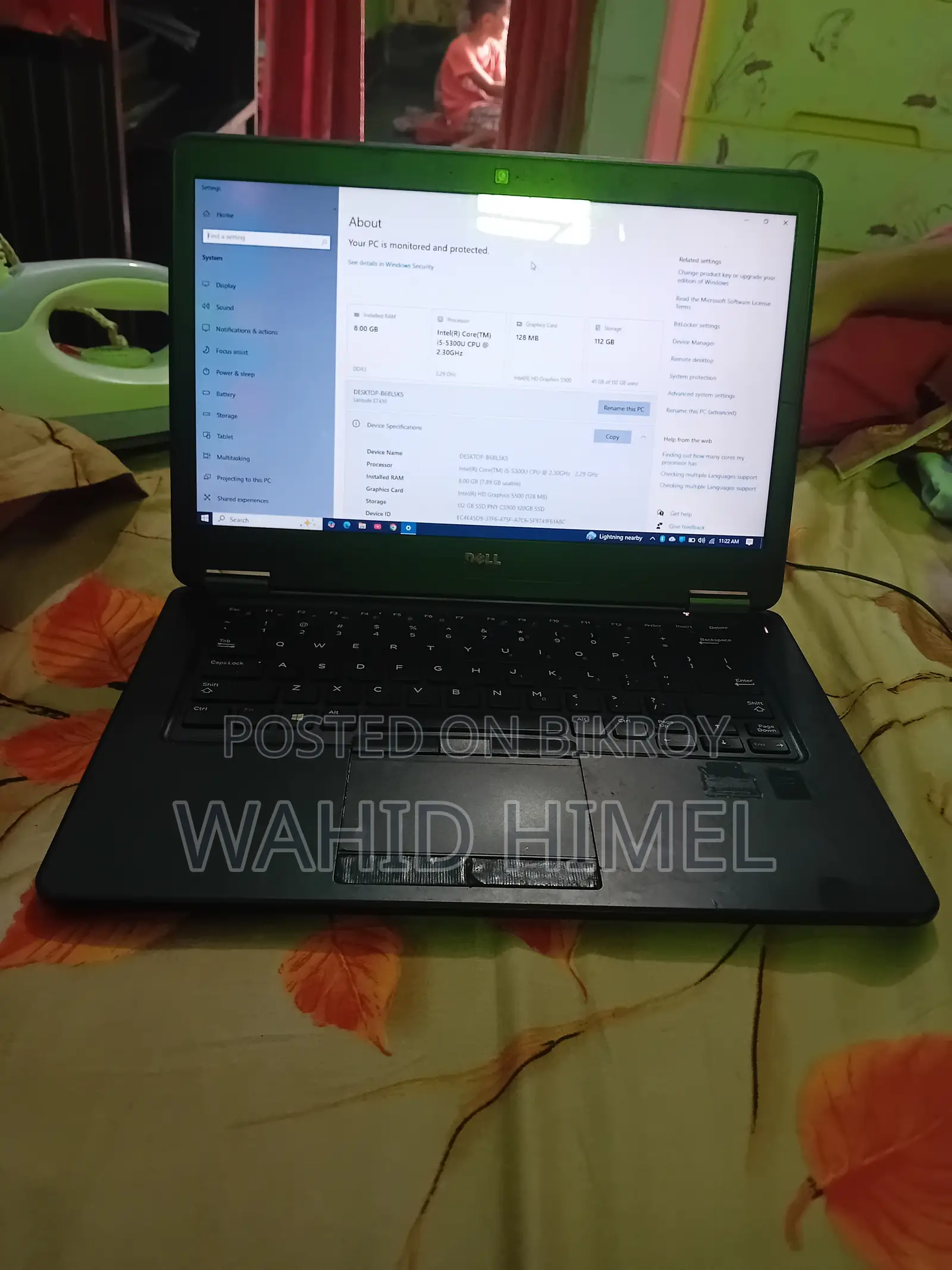 Laptop Dell Latitude E7450 8GB Intel Core I5 SSD 128GB