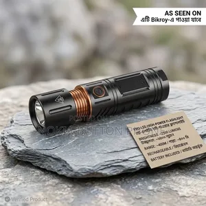Rechargeable LED Flashlight With Telescopic Zoom Power Bank