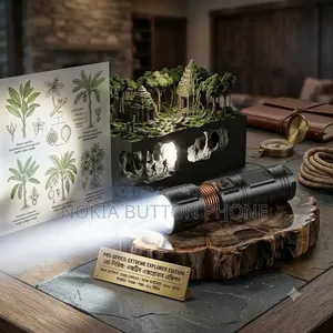 Rechargeable LED Flashlight With Telescopic Zoom Power Bank