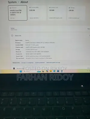 ল্যাপটপ লেনোভো থিংকপ্যাড টি৪৯০এস ৮জিবি ইন্টেল কোর আই৫ এসএসডি ২৫৬জিবি