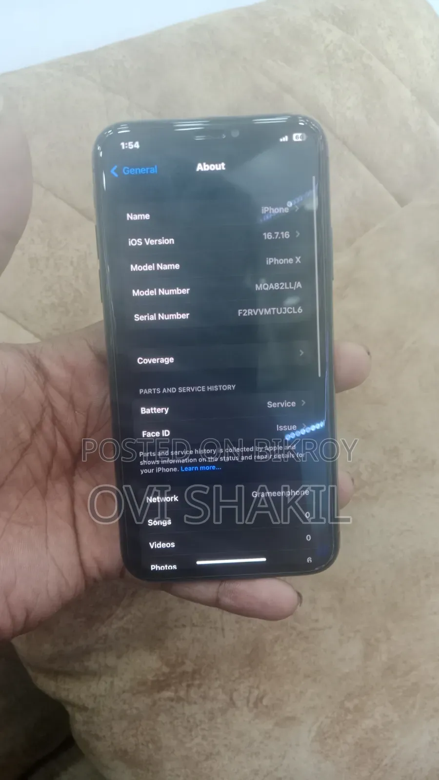 Apple iPhone X 256 GB Black