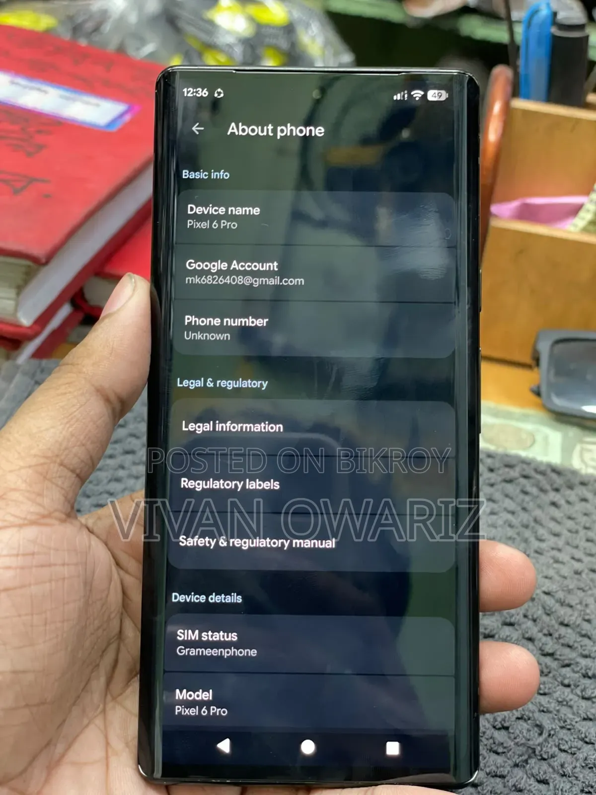Google Pixel 6 Pro 128 GB Black