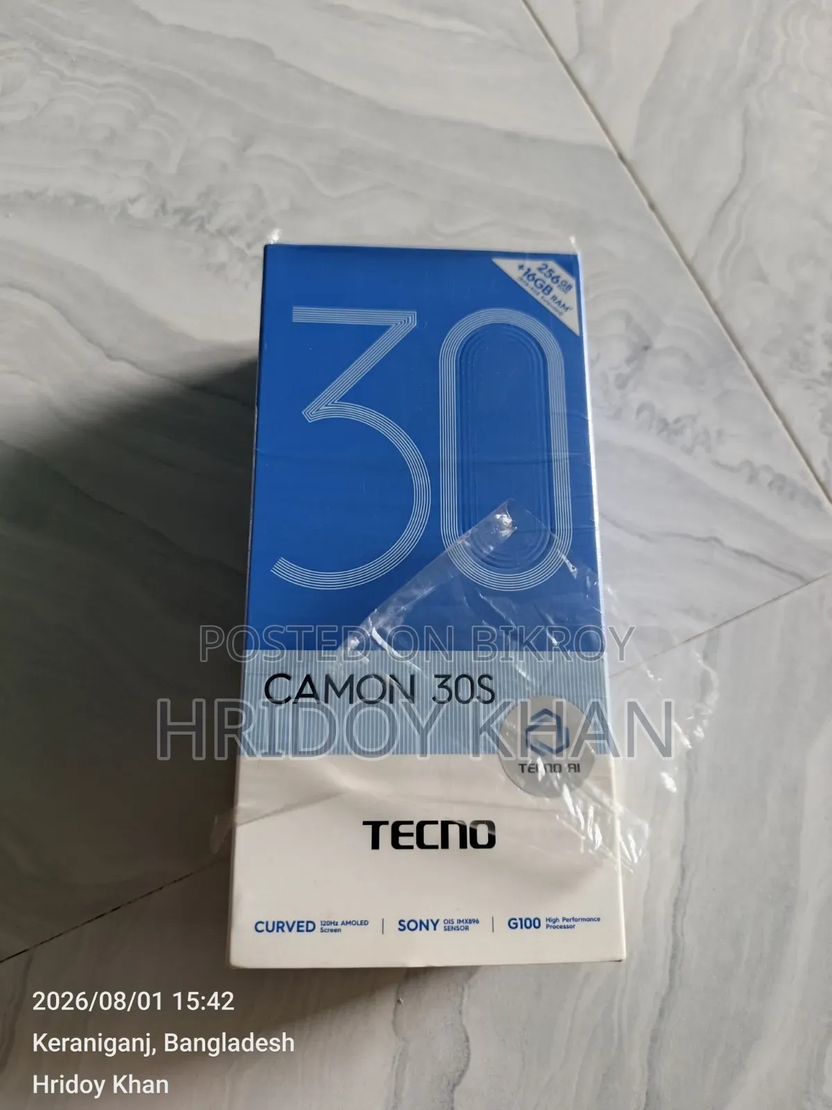 Tecno Camon 30S 256 GB Black