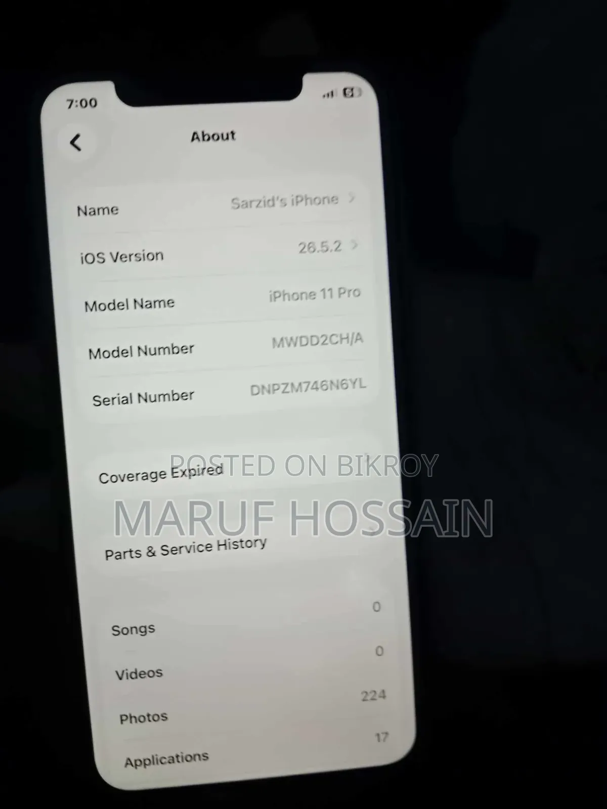 Apple iPhone 11 Pro 64 GB Gray