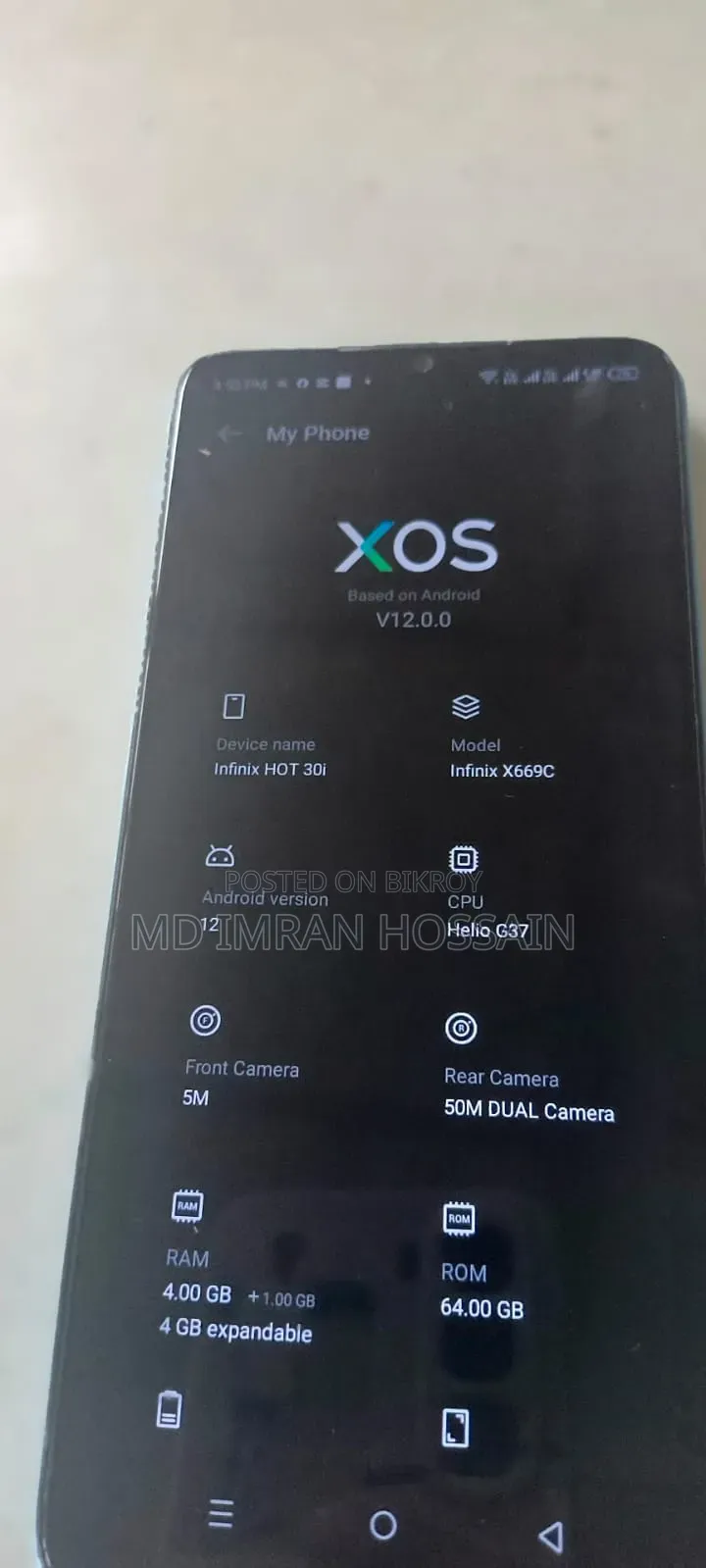Infinix Hot 30i 128 GB Blue