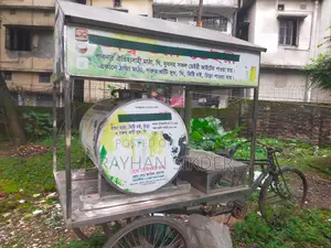 Stainless Steel (SS) Van/Cart for Selling Matha, Ghol, and Dairy Items