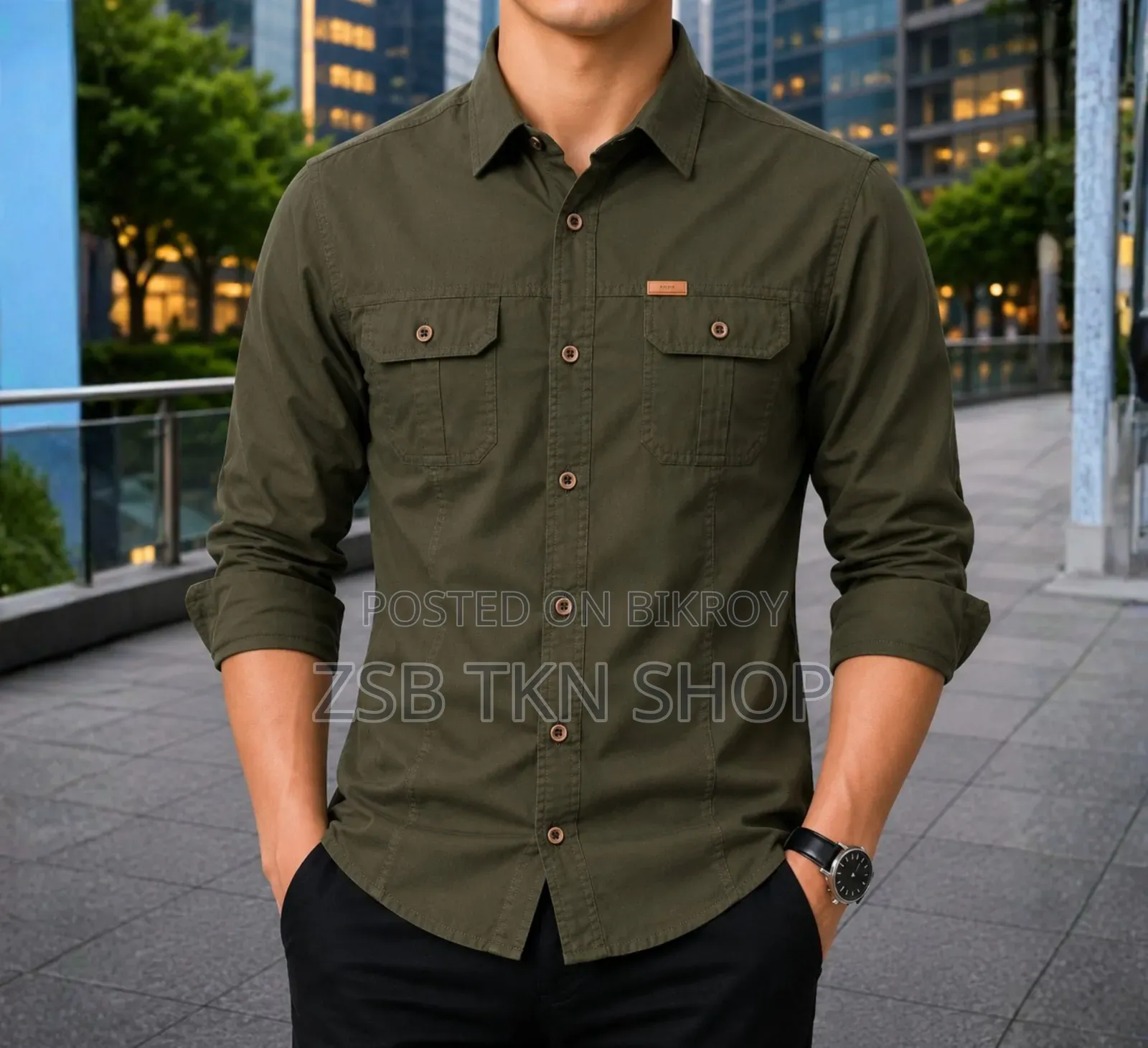 Stylish Full Sleeve Panel Shirt