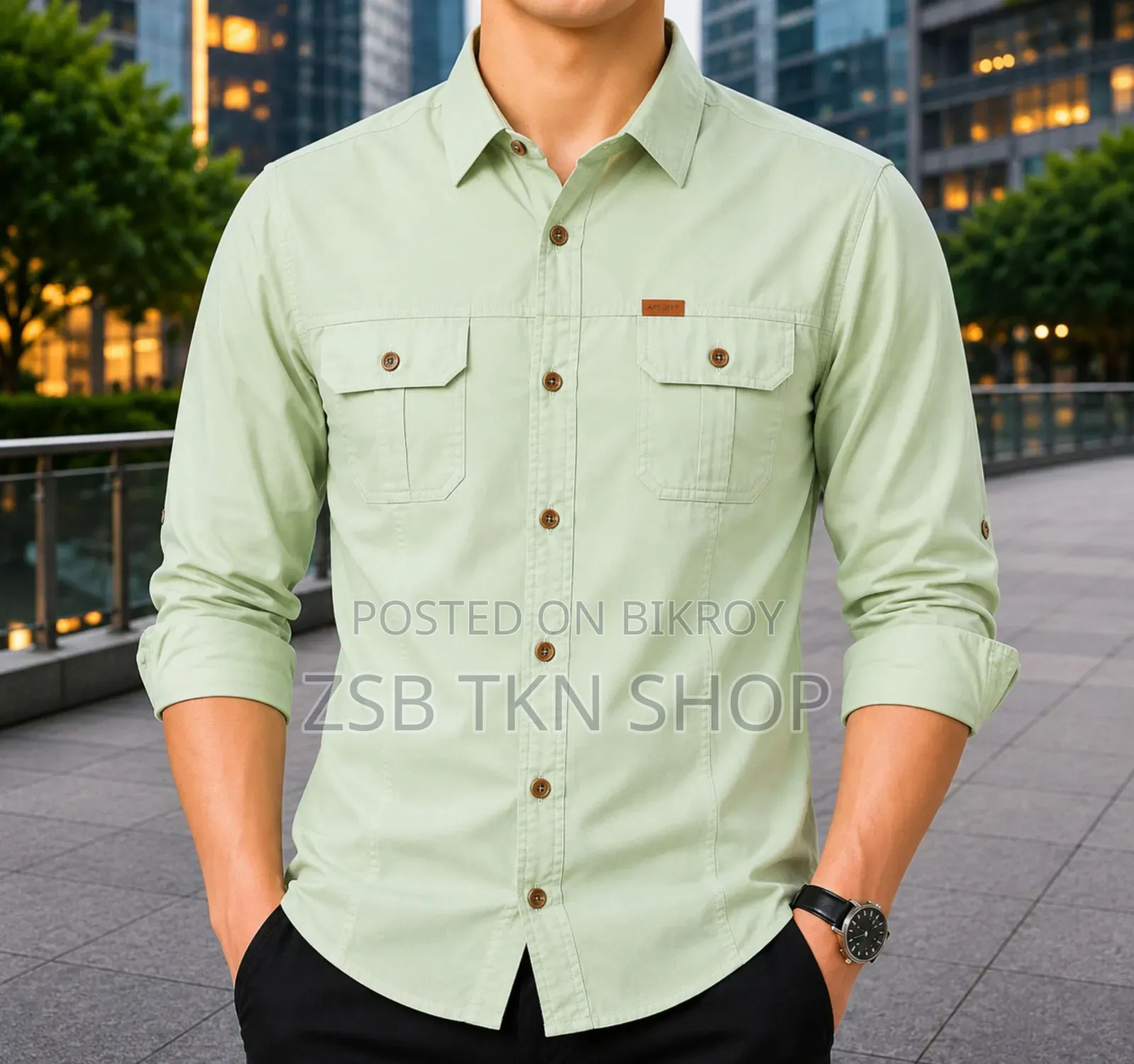 Stylish Full Sleeve Panel Shirt