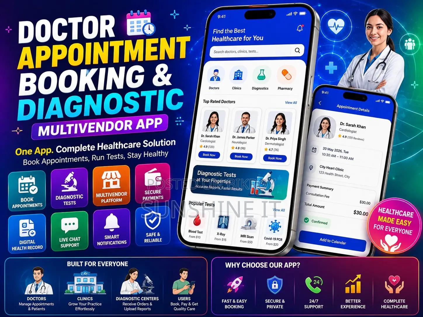 Doctor Appointment Booking Diagnostic Multivendor App