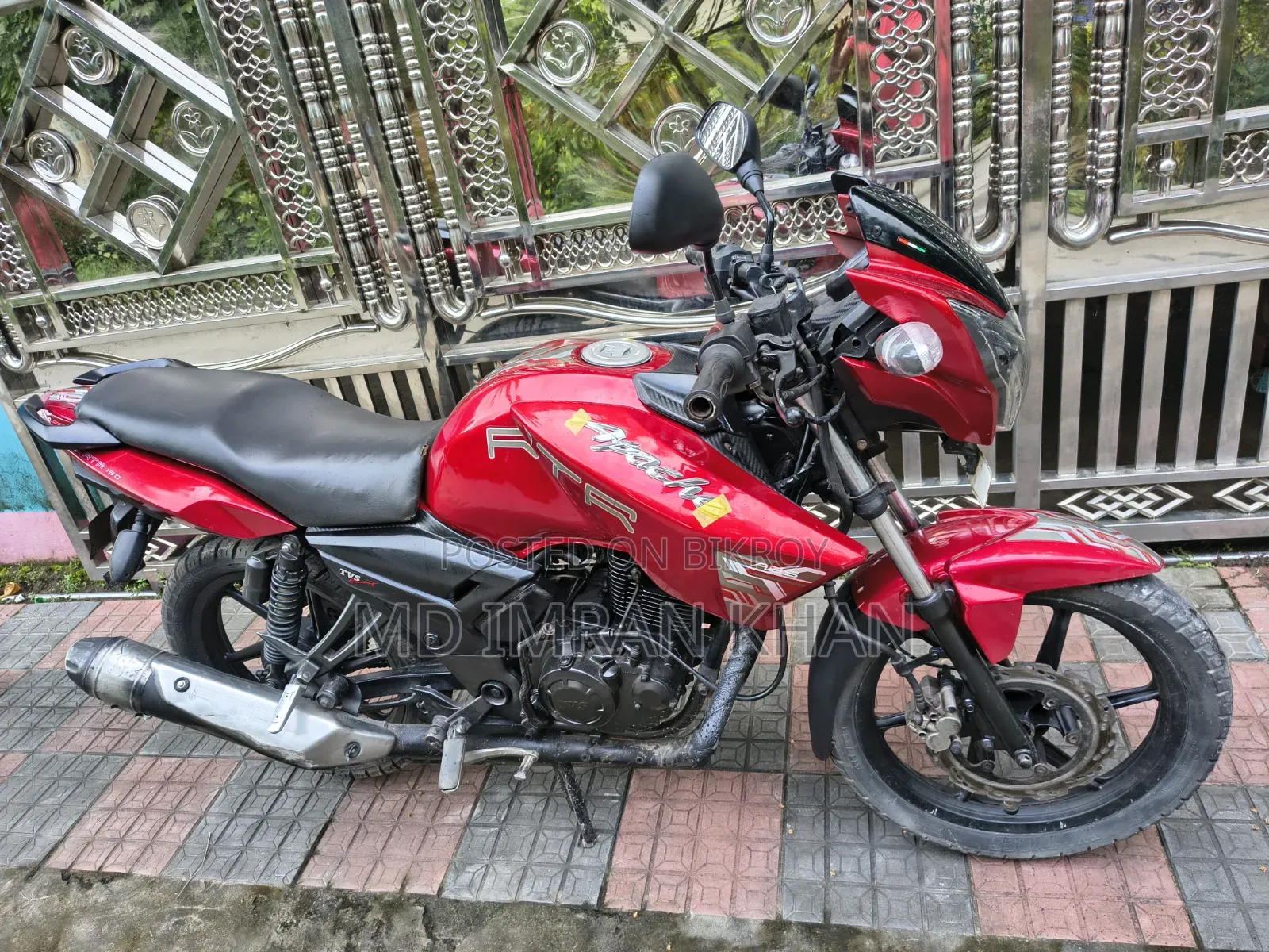TVS Apache RTR 160 4V 2016 Red