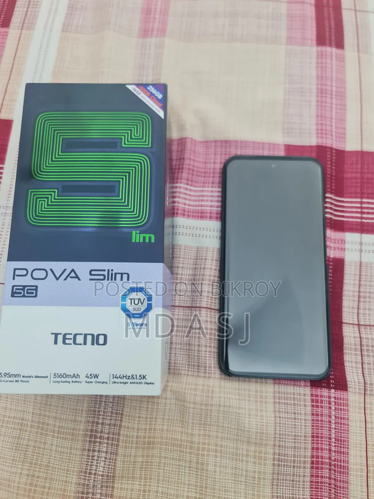 নিউ টেকনো পোভা স্লিম ৫জি ২৫৬ জিবি ব্ল্যাক