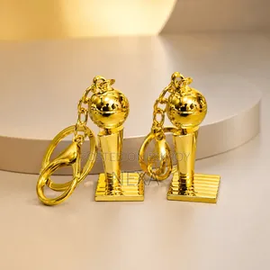 Golden World Cup Trophy Keychain