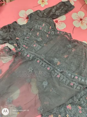 Indian Heavy Embroidery Long Gown with Dupatta | Brand New | XL