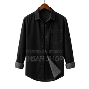 Stylish Denim Shirt | Premium Denim Long Sleeve Shirt |