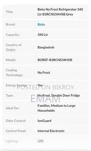Beko Refrigerator