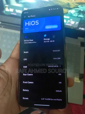 New Tecno Spark 40 Pro+ 256 GB Black