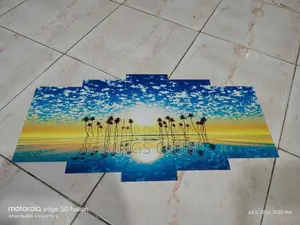 5 Part Luxury Canvas Wall Art for Home Decor (Size: 48x24 Inch)