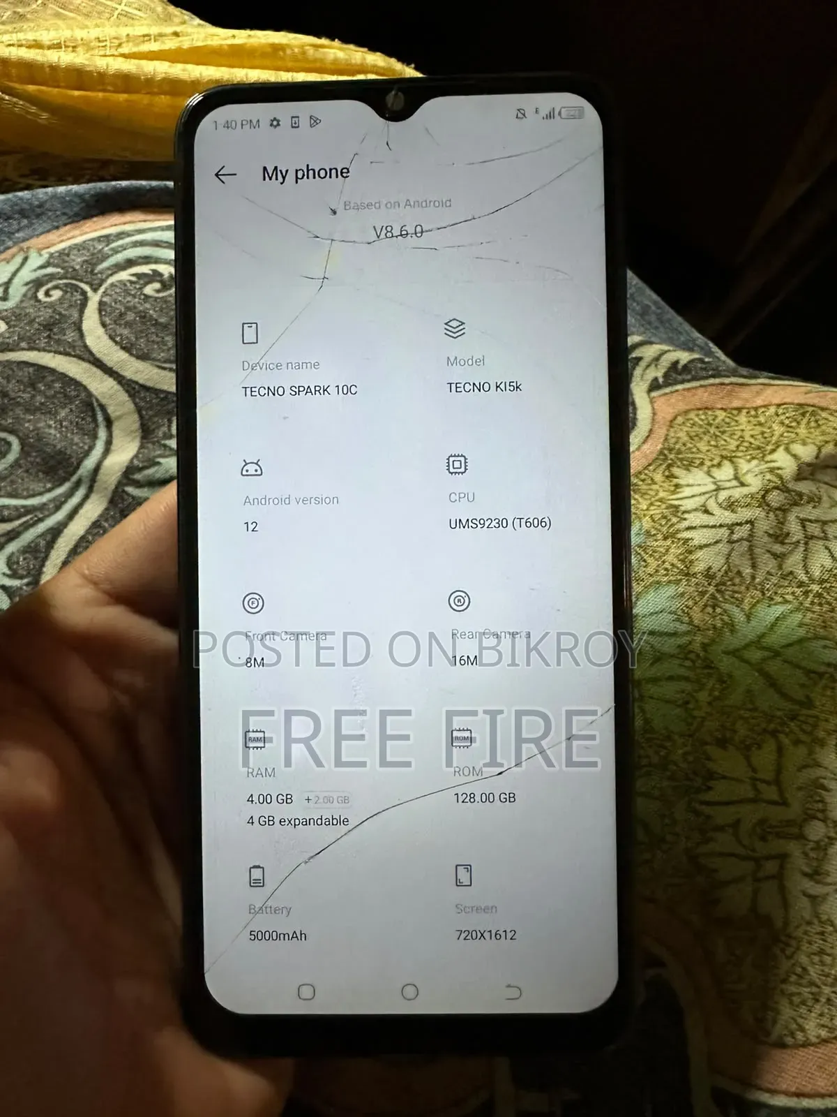 Tecno Spark 10C 128 GB Black