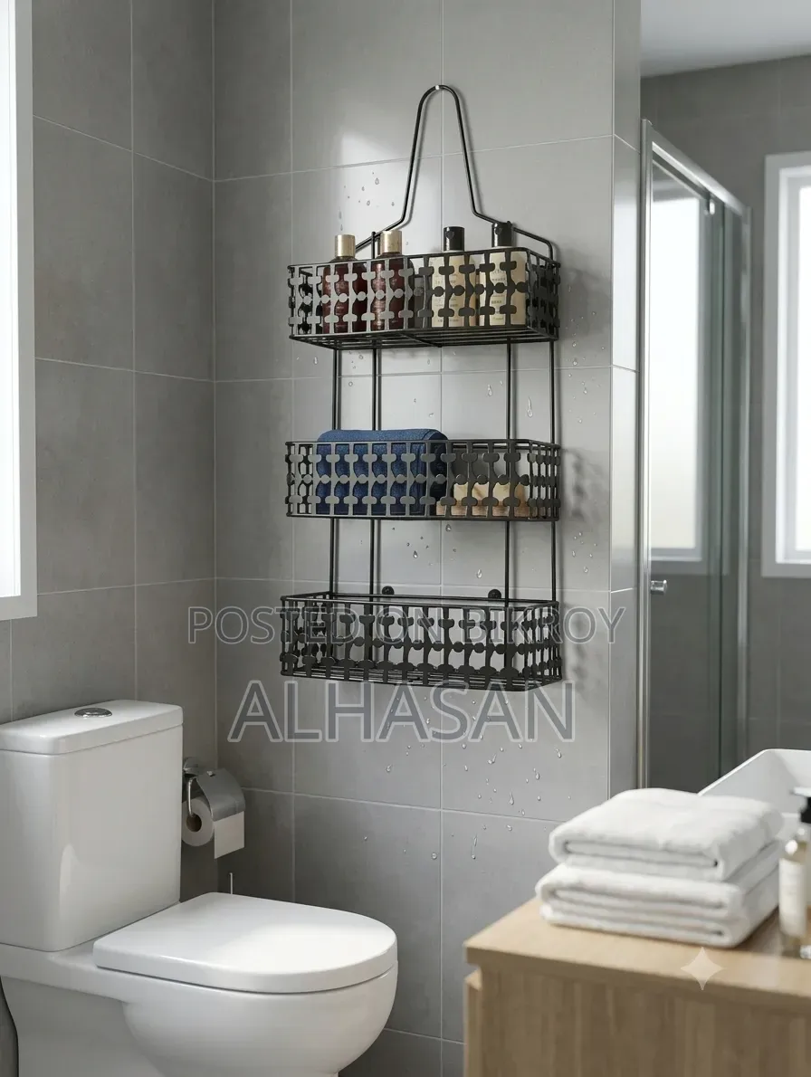 ৩ লেয়ার শাওয়ার র‍্যাক | 3 Layer Bathroom Shower Rack