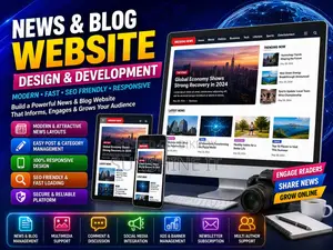 News Blog Website Design Development