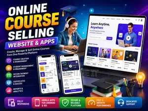 অনলাইন কোর্স বিক্রির ওয়েবসাইট ও অ্যাপস