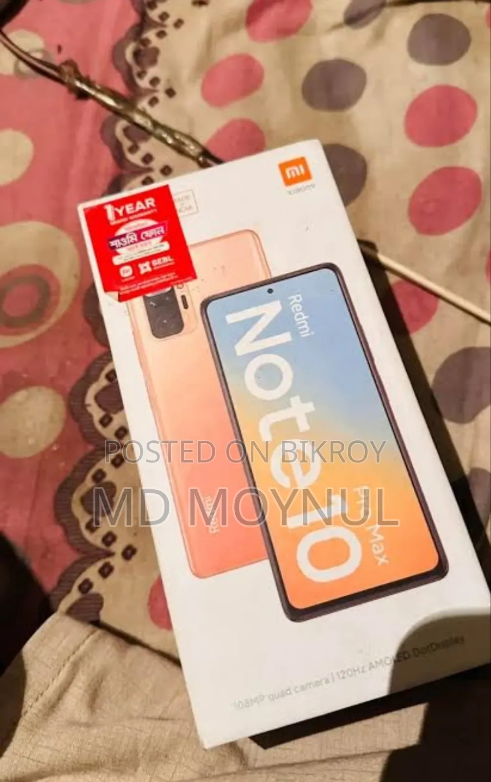 New Xiaomi Redmi Note 10 Pro Max 128 GB Silver