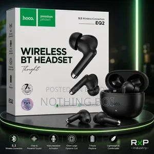 HOCO EQ2 Bluetooth 5.3 TWS Wireless Earbuds Black